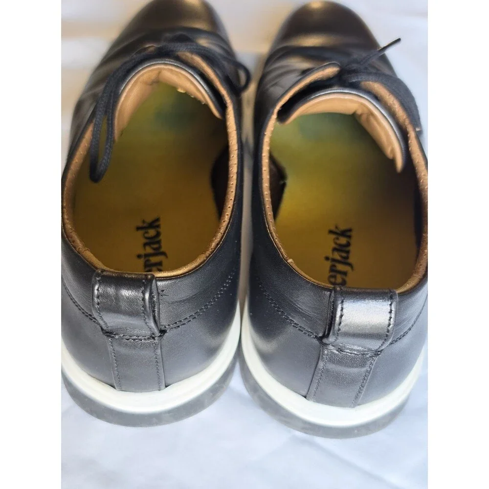 Amberjack The Original Obsidian Black Leather Oxford Shoes Men's 9.5 M Portugal
